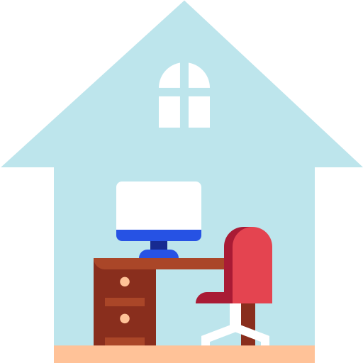 Home, office, work, work from home, house icon